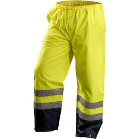 Occunomix OccuNomix Premium Breathable Pants, Class E, Waterproof, Hi-Vis Yellow, 3XL, LUX-TENR-Y3X LUX-TENR-Y3X